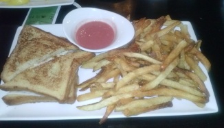 My meal for the afternoon.... Chicken Monte Cristo
